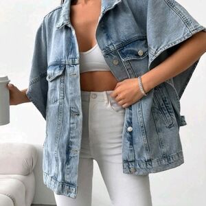 Oversized Blue Denim Jacket